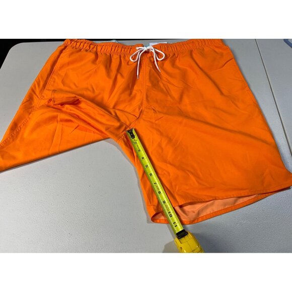 St. John’s Bay Mens Size 3XL Orange Swim Trunks With Elastic Waist & Drawstring - Picture 7 of 11